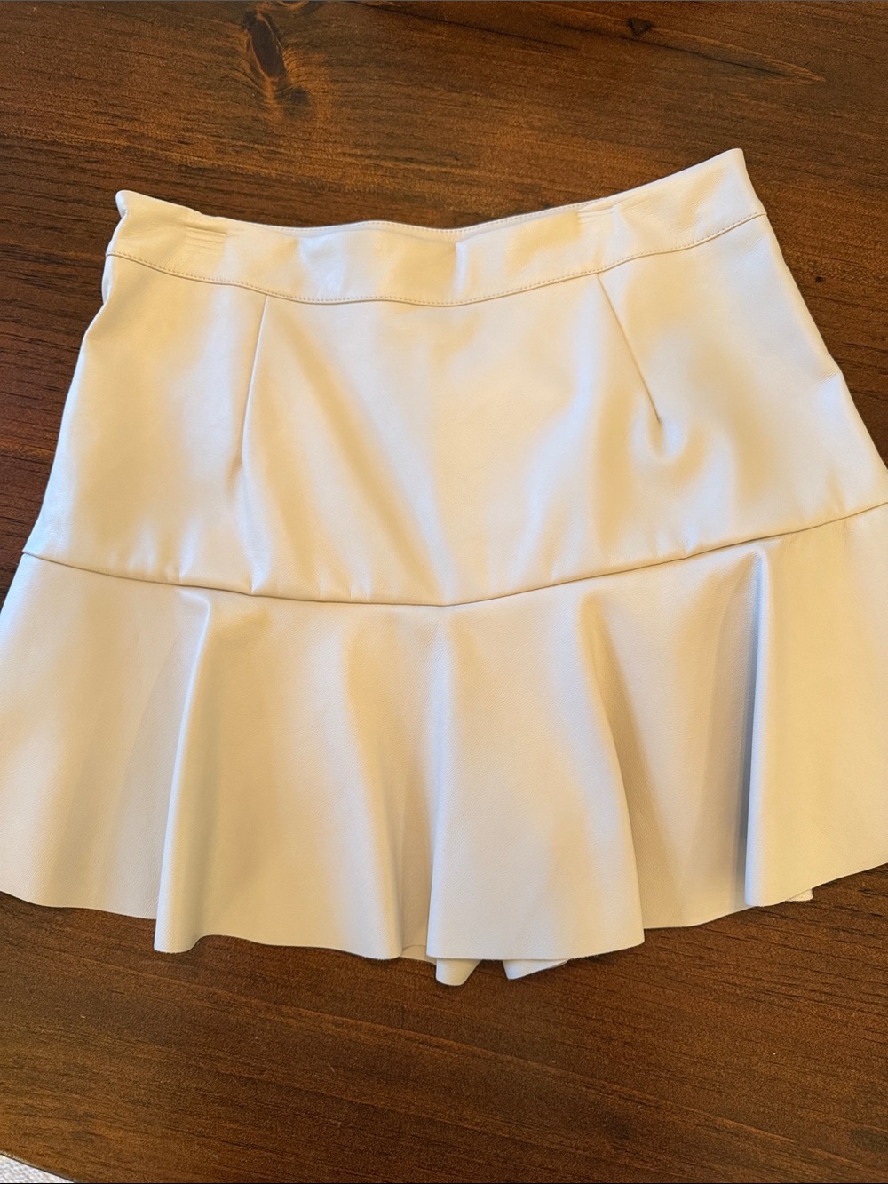 DO+BE Cream Ruffle Skort with Layered Front - Picture 3 of 4